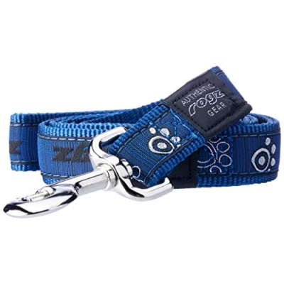 Image of Rogz Fancy Dress Dog Lead Navy Paw XL 1.2m