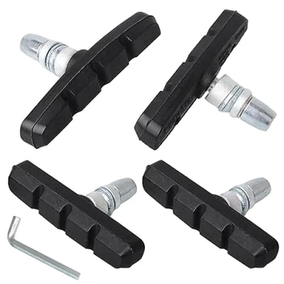 Image of OTAIVE 4pcs V Bicycle Brake Blocks Set 70 mm Road Bike Pads,Bicycle Set,V Pads,for Mountain Bikes Bicycle, Hex Wrench Included