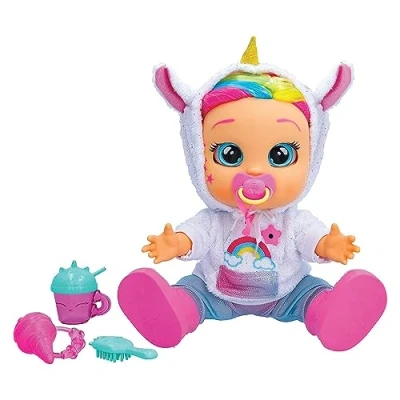 Image of Bebés Llorones CRY BABIES First Emotions Dreamy Interactive doll with +65 Expressions, Movements and Real baby Sounds Toy Gift for Boys Girls + 3 Years