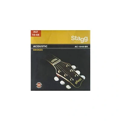 Image of Stagg 13480 6 Pack Extra Light Bronze Acoustic Guitar Strings