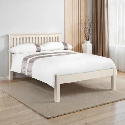 Image of Julian Bowen Bed, Pine, White, Kingsize