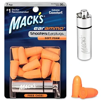 Image of Macks Shooters Ammo Ear Plugs (Pack of 7) Orange