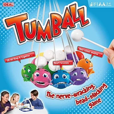 Image of IDEAL Tumball: The nerve wracking, bead stacking game! Family Games For 2 4 Players Ages 5+