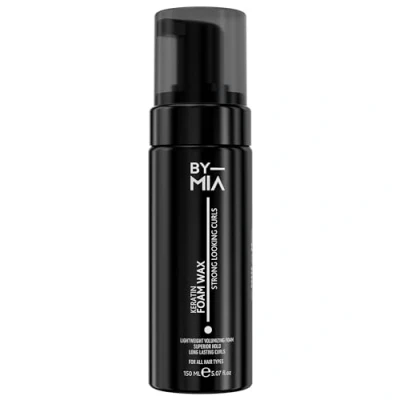 Image of BY MIA Keratin Hair Foam Wax 150ml Achieve Strong and Defined Curls with Ease Lightweight Volumizing Formula for Superior Hold Long Lasting Curl Definition Suitable All Types