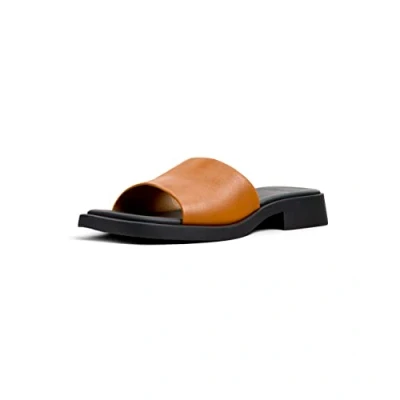 Image of Camper Women&#039;s Dana K201485 Flat Sandal, Brown, 2 UK