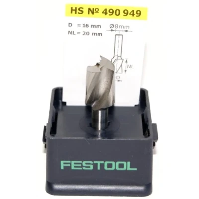 Image of Festool Fresa helicoidal HW para ranurar HS SPI S8 D16/20