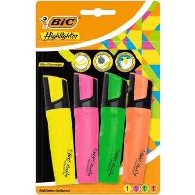 Image of BIC Marking Highlighters, Pack of 4