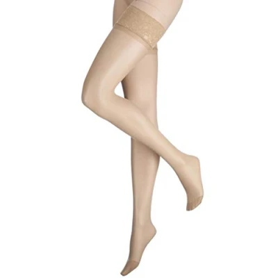 Image of Ladies 1 Pair Charnos 10 Denier Run Resist Hold Ups In 4 Colours Medium Natural Tan
