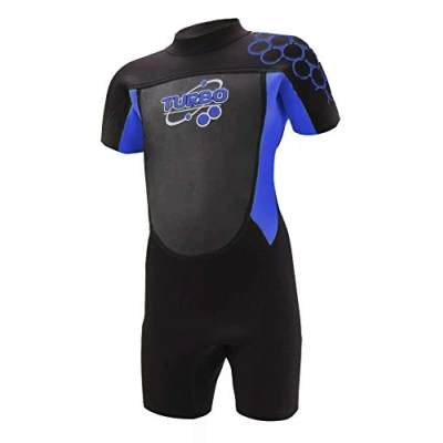 Image of TWF Turbo Kids Shortie Wetsuit, Blue, Size K07, 1511 K07 01