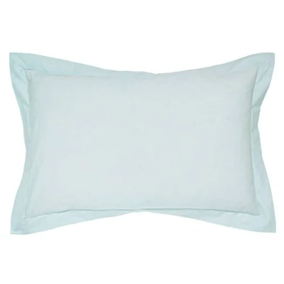 Image of Helena Springfield Plain Dye Percale 50/50 Oxford Pillow Case, Duck Egg, Single