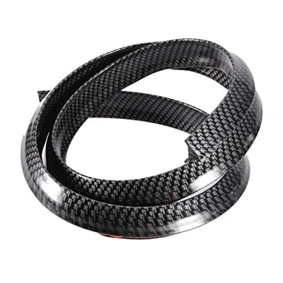 Image of Car Wheel Fender Extension Moulding Flares Carbon Fiber Stytle Eyebrows Protect Anti scratch Pad+wheel arch trim