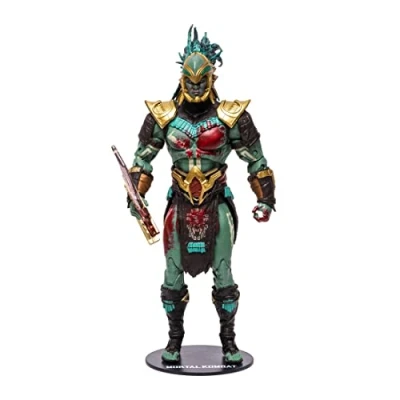 Image of McFarlane Toys, 7 inch Kotal Kahn (Bloody) Mortal Kombat 11 Figure with 22 Moving Parts, Collectible collectors stand base Ages 14+