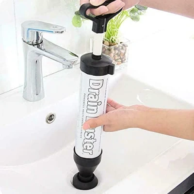 Image of New Heavy Duty Drain Buster Best Toilet Plunger Sink Shower Bath Clog Remover Unblocking Machine Clears &amp; Unblocks All Toilets Powerful Tool