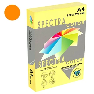 Image of Spectra IT240 Coloured Paper, 400 Sheets, A4, Orange