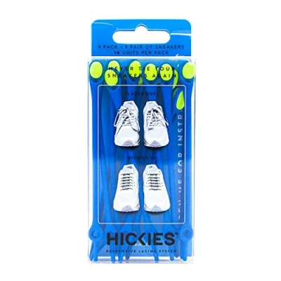 Image of HICKIES Tie Free Laces (1.0) Electric Blue/Yellow