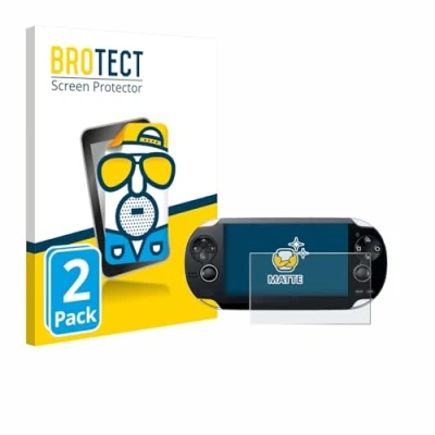 Image of brotect Screen Protector Anti Glare compatible with Sony Playstation PS Vita (2 Pack) Matte, Fingerprint Protection Film