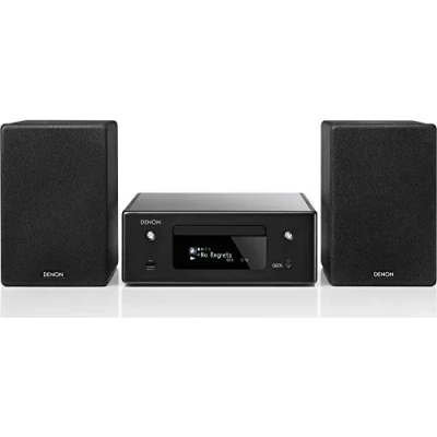 Image of Denon CEOL N10 Mini HiFi System with CD Player, Sound for TV, Bluetooth, 2x Optical Input, Google Assistant / Siri Alexa Compatible, Music Streaming, HEOS Multiroom Black