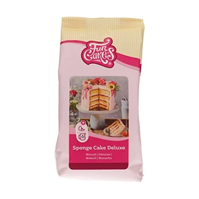 Image of FunCakes Mix for Sponge Cake Deluxe Easy to Use, Wonderfully Light Cake, Perfect Decoration, Confectioner Quality, Base, Halal, 500 g.