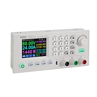 Image of KKnoon RD6024 W 24A 12V 36V 48V 60V Adjustable Digital Constant Voltage Power Supplies with 2.4 Inch Colour Display Data Storage PC Software Control Mobile Phone App Multifunctional