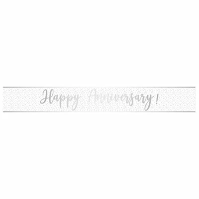 Image of Amscan 9912139 Happy Anniversary Banner