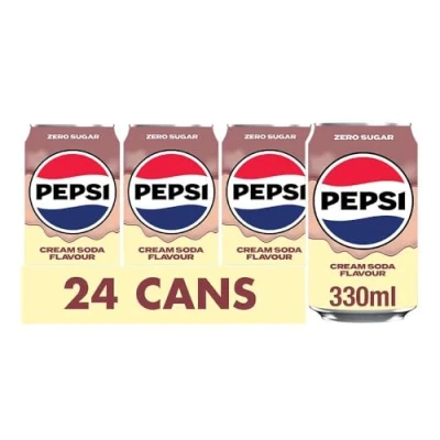 Image of Pepsi Cream Soda 330ml Can (Pack of 24)