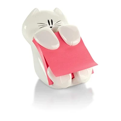 Image of Post it Cat Figure Pop up Note Dispenser, 3 inch x inch, (CAT 330), Colors May Vary