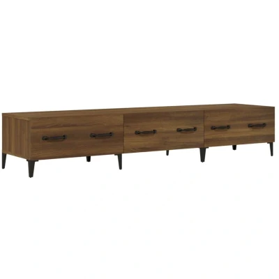 Image of vidaXL TV Cabinet Brown Oak 150x34,5x30 cm Engineered Wood