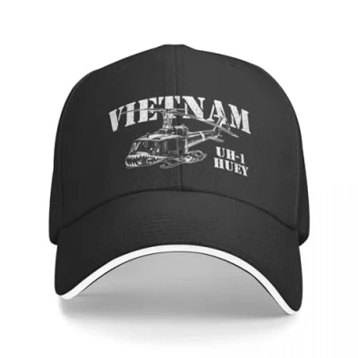 Image of CWCMZDH UH 1 Huey/Vietnam Baseball Cap Luxury Man Hat Designer Military Girl Men Black