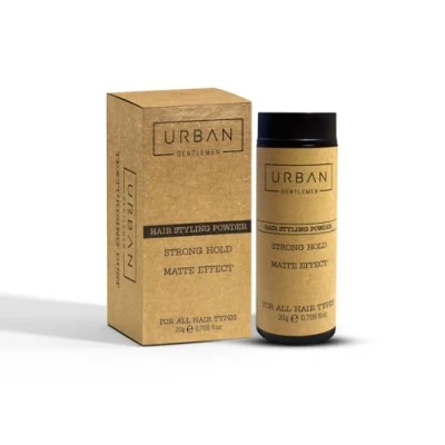 Image of URBAN GENTLEMEN Hair Styling Texturising Powder Instant Volume, Thickening and Style for All Types, with Strong Matte Finish Hold 20g Pack of 1