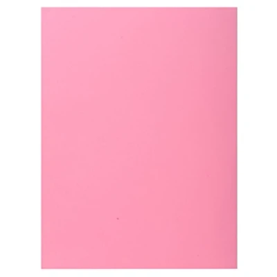 Image of Exacompta Ref 348003E Super 210 1 Flap Folders 240 x 320mm in Size, Suitable for Holding A4 Documents, 160gsm Card, Single Fold Over Pink (Pack of 100)