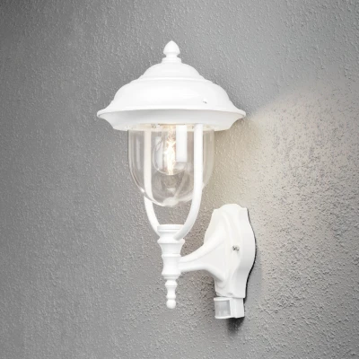 Image of Parma Outdoor Classic Lantern Up Light PIR White, IP44