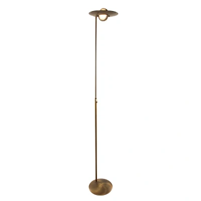 Image of Zenith Uplighter Floor Lamp Bronze Brushed
