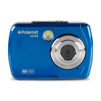 Image of Polaroid IS048 BLU INT Waterproof Digital Camera 16 Megapixels Blue/Black