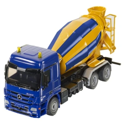 Image of siku 3539, Cement Mixer, 1:50, Metal/Plastic, Yellow/Blue, Rotating drum