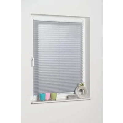 Image of K Home Klemmfix Plissee Palma, Polyester, grey, 85 x 130 cm