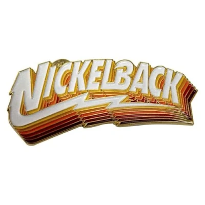 Image of Rock Off officially licensed products Nickelback Gradient Shadows Logo Pin Badge One Size