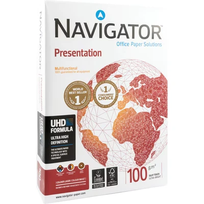 Image of Navigator A4 Presentation White Paper 100GSM (500)