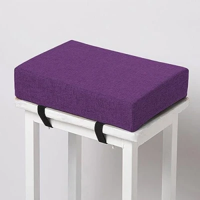 Image of Chair Seat Cushions Non slip Dining Pads Cushions,Long Stool Washable for Home Garden Office Indoor (30x40x8cm,Purple)