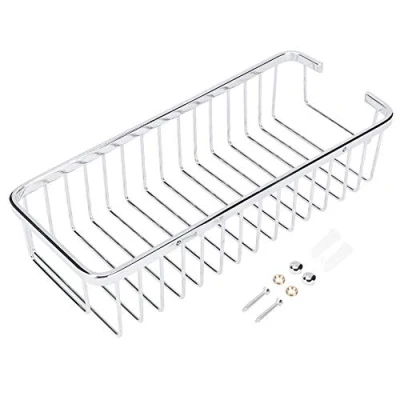 Image of TOPINCN Bathroom Shelf Wall Mounted Stainless Steel Shower Caddy Shampoo Conditioner Holder Storage Basket Organizer Kitchen(#1)
