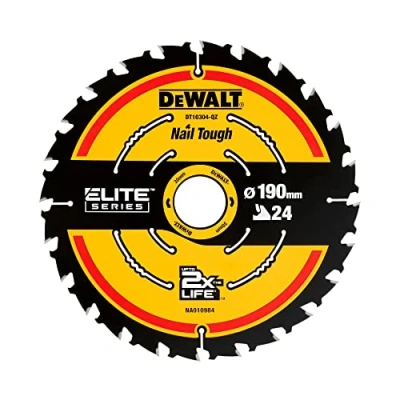 Image of DeWalt DT10304 QZ 190 x 30mm 24 Tooth Corded Extreme Framing Circular Saw Blade