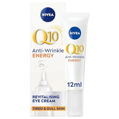 Image of NIVEA Q10 Anti Wrinkle Energy Revitalising Eye Cream (15 ml), Fast Absorption for Brighter Complexion, Vitamin C to Reduce Appearance of Dark Circles