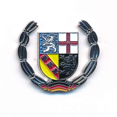 Image of hegibaer Saarland Coat of Arms Saarbruecken Germany Europe Badge Elegant Pin 0925