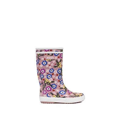 Image of Aigle Lolly Pop Play2 Rain Boot, Multicoloured Flower Power, 7 UK Child
