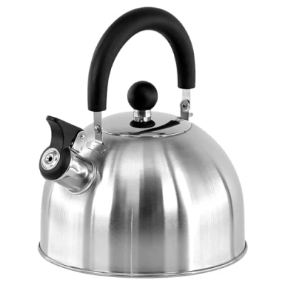 Image of 2.5 L Stainless Steel Whistling Camping Kettle Cordless Gas Hob Kitchen Teapot