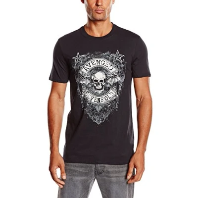 Image of Avenged Sevenfold Men&#039;s Stars Flourish Short Sleeve T Shirt, Black, Small
