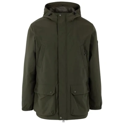 Image of Trespass Mens Jacket with Adjustable Grown On Hood Zip Pockets Cutsdean