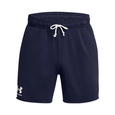 Image of Under Armour UA Rival Terry 6in Short Midnight Navy / Onyx White XS
