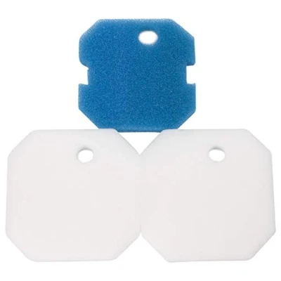 Image of LTWHOME Replacement Blue Coarse and White Fine Filter Pads Sets Fit for Eheim 2616220 Professional 2222/2324 Experience 150/250/250T (Pack of 3pcs,1 Set)