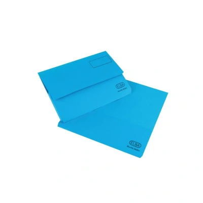 Image of Elba Strongline Document Wallet Bright Manilla Foolscap Blue (25 Pack)