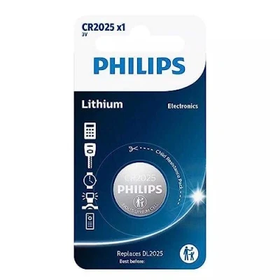 Image of Battery de BOTÓN PHILIPS CR2025 Lithium / 3 V